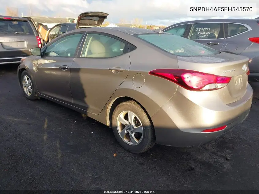 5NPDH4AE5EH545570 2014 Hyundai Elantra Se