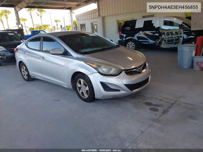 5NPDH4AE3EH456855 2014 Hyundai Elantra Se