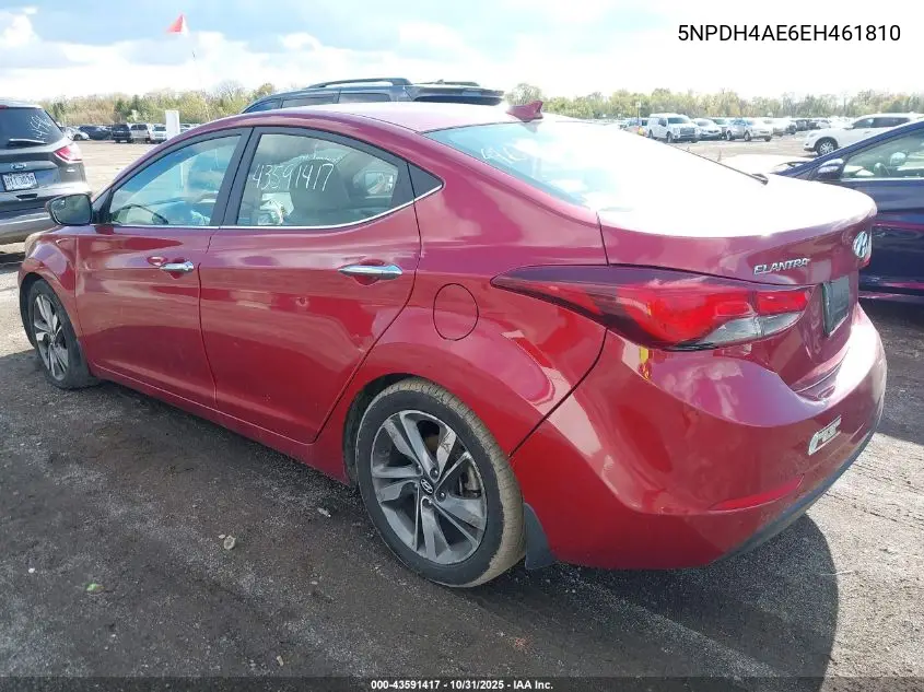 5NPDH4AE6EH461810 2014 Hyundai Elantra Limited