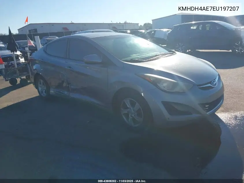 KMHDH4AE7EU197207 2014 Hyundai Elantra Se