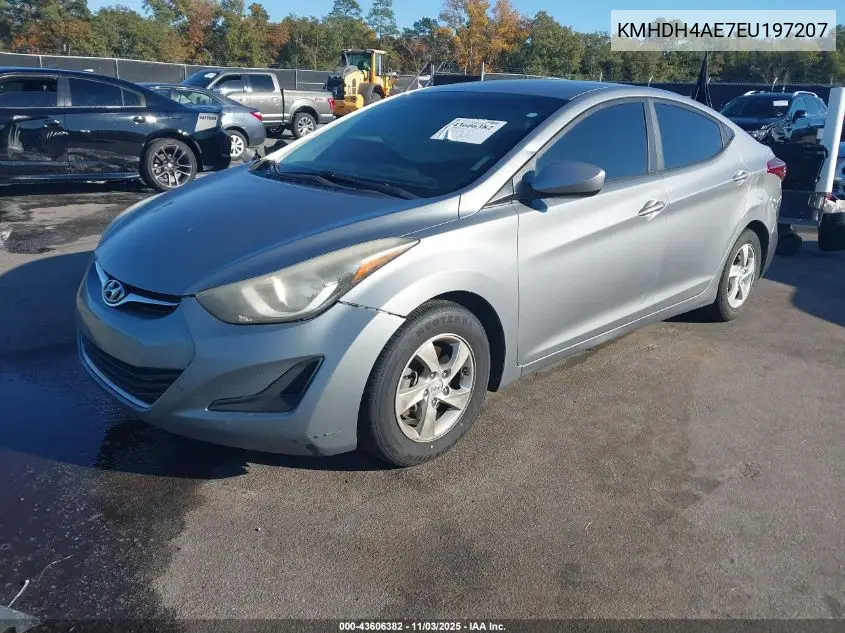 KMHDH4AE7EU197207 2014 Hyundai Elantra Se