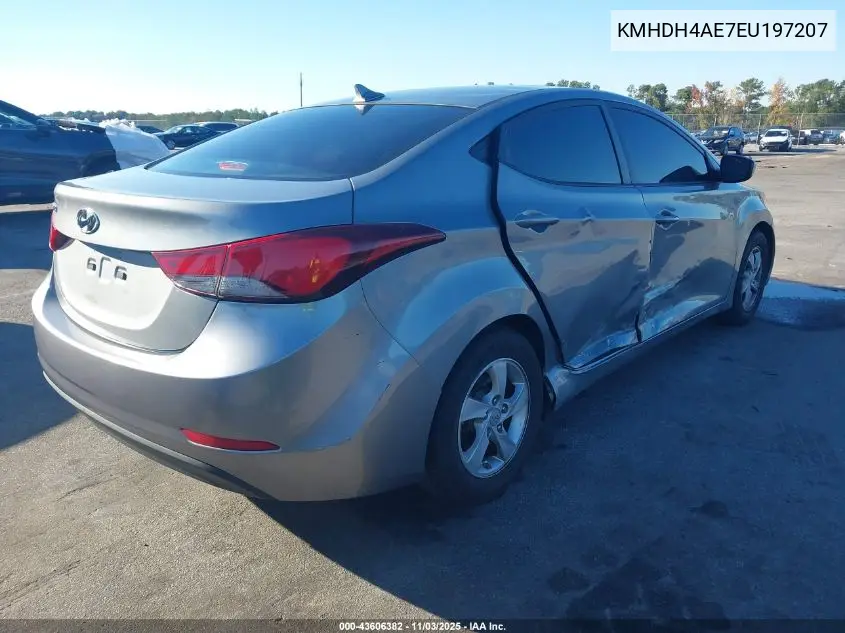 KMHDH4AE7EU197207 2014 Hyundai Elantra Se
