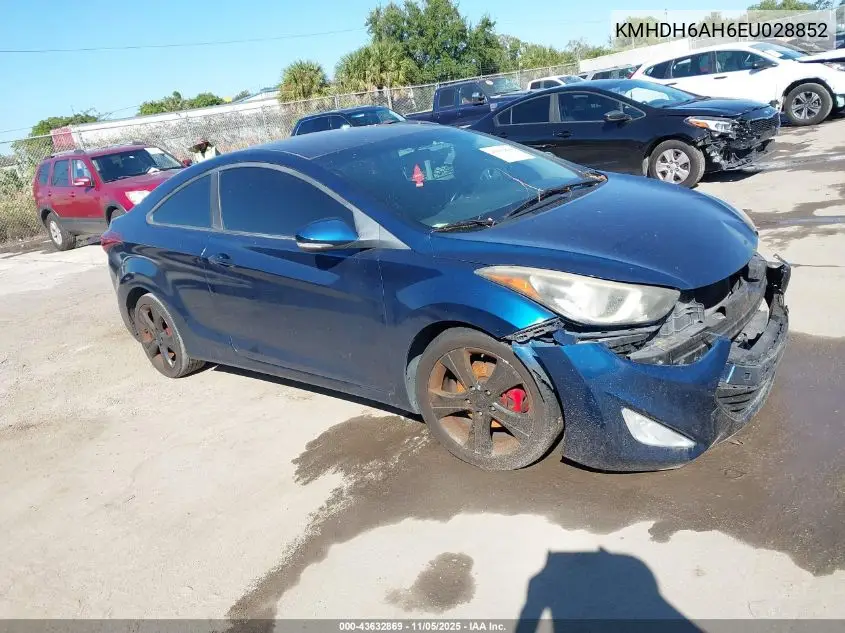 KMHDH6AH6EU028852 2014 Hyundai Elantra