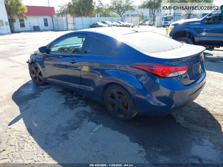 KMHDH6AH6EU028852 2014 Hyundai Elantra