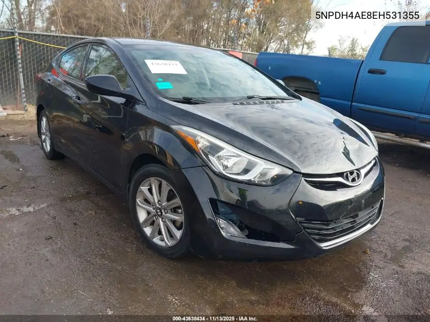 5NPDH4AE8EH531355 2014 Hyundai Elantra Se