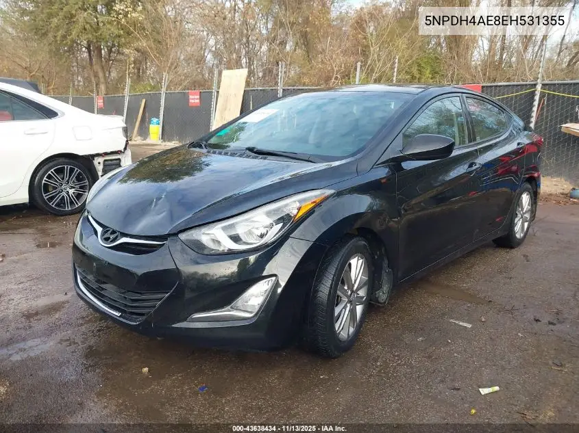 5NPDH4AE8EH531355 2014 Hyundai Elantra Se