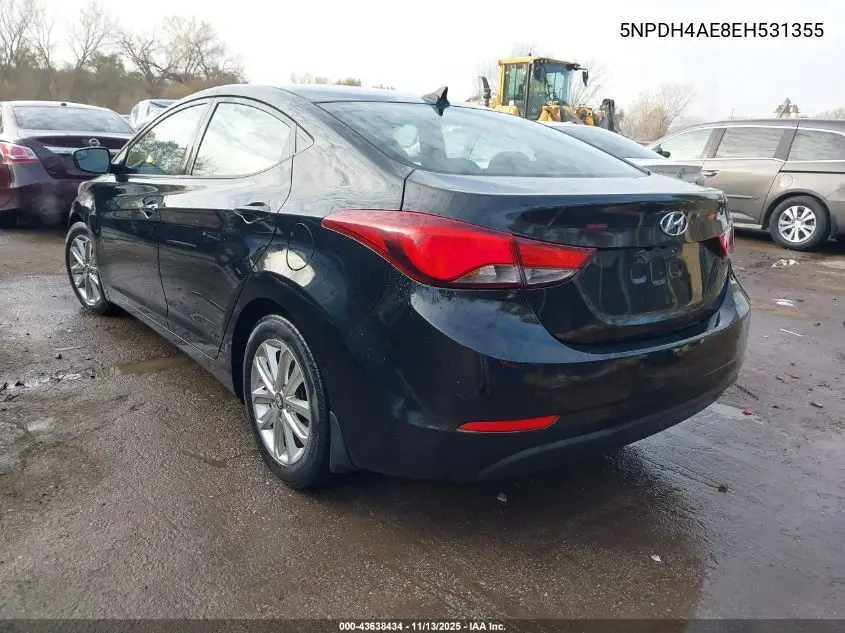 5NPDH4AE8EH531355 2014 Hyundai Elantra Se