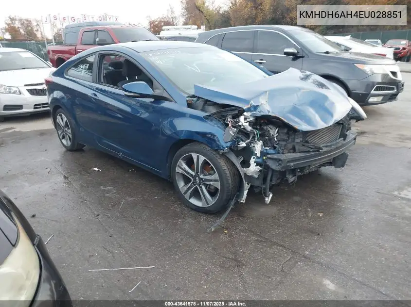 KMHDH6AH4EU028851 2014 Hyundai Elantra