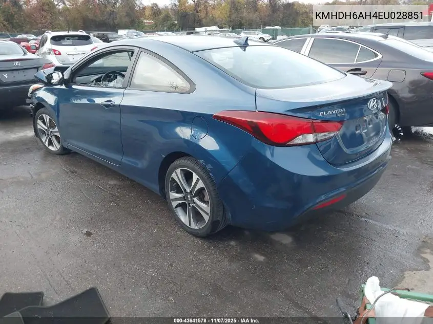 KMHDH6AH4EU028851 2014 Hyundai Elantra