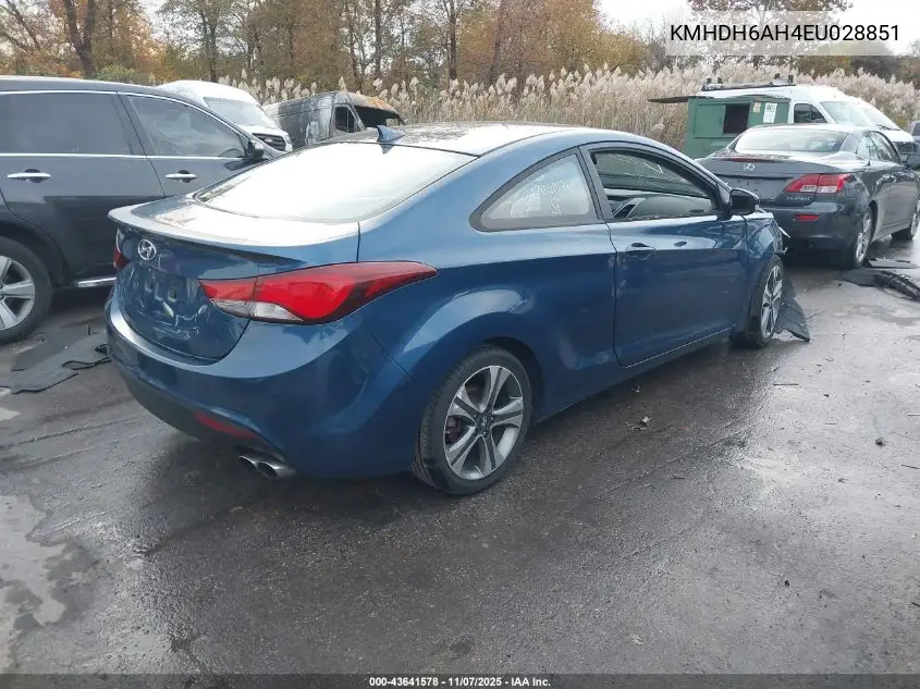 KMHDH6AH4EU028851 2014 Hyundai Elantra