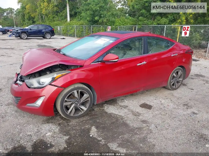 KMHDH4AE6EU056144 2014 Hyundai Elantra Limited