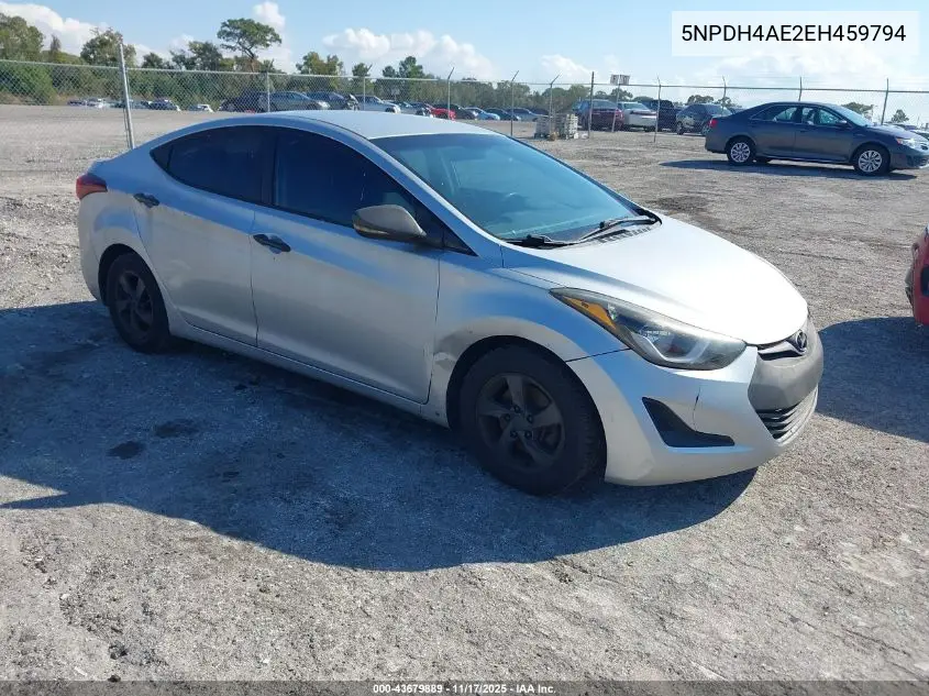 5NPDH4AE2EH459794 2014 Hyundai Elantra Se