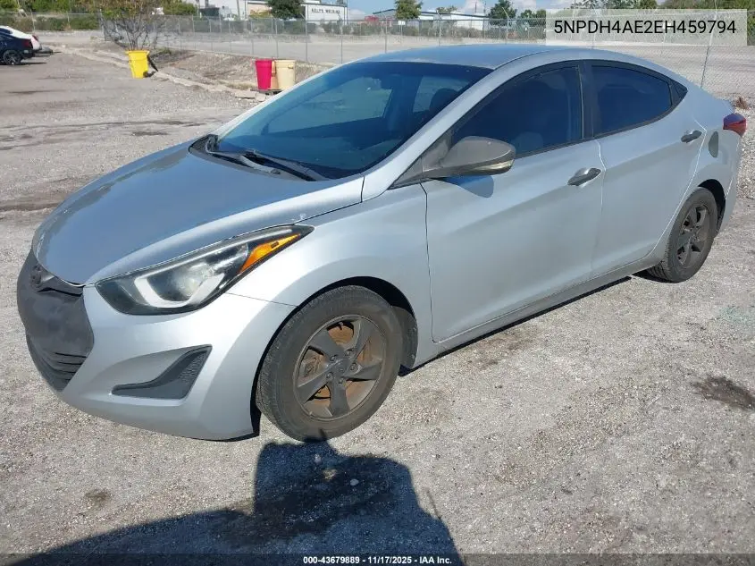 5NPDH4AE2EH459794 2014 Hyundai Elantra Se