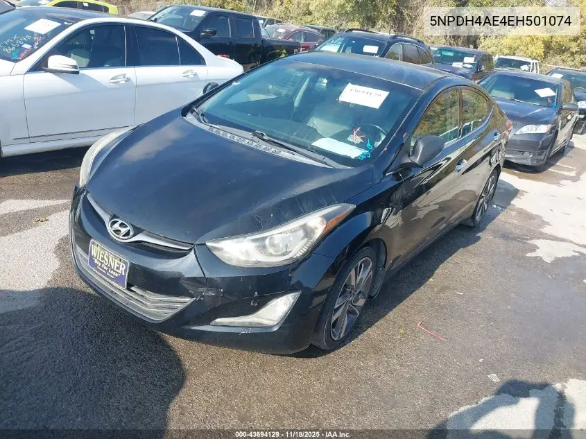 5NPDH4AE4EH501074 2014 Hyundai Elantra Limited
