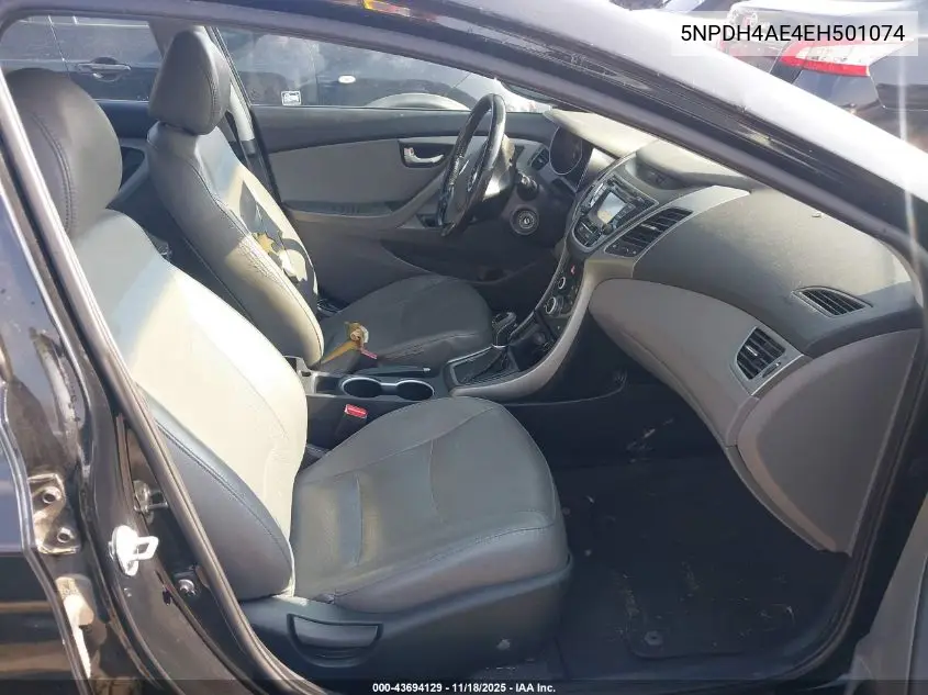 5NPDH4AE4EH501074 2014 Hyundai Elantra Limited