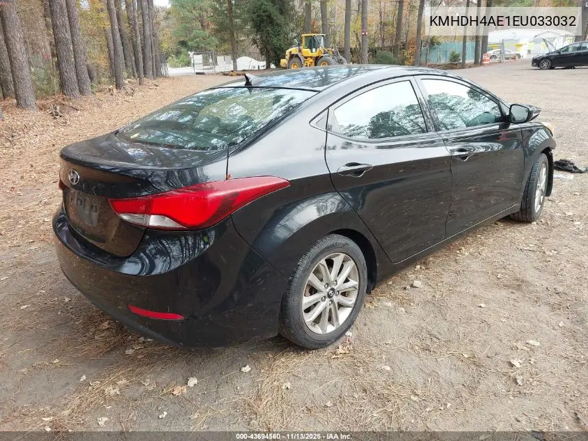 KMHDH4AE1EU033032 2014 Hyundai Elantra Se