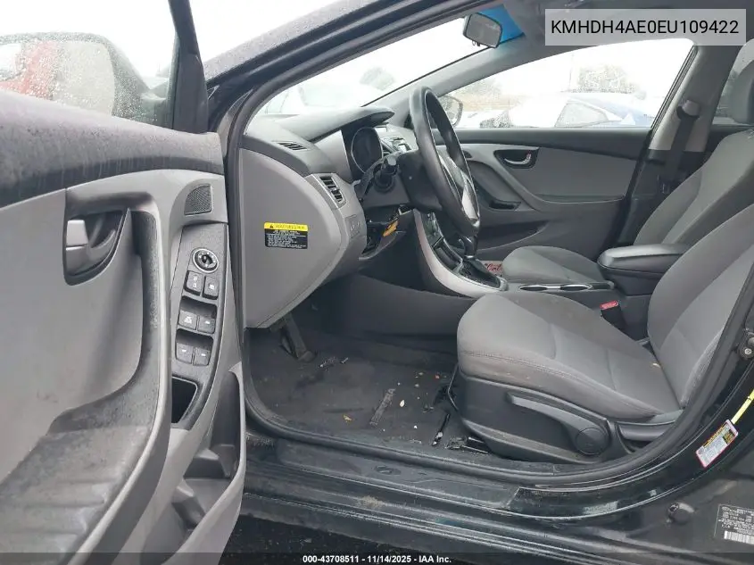 KMHDH4AE0EU109422 2014 Hyundai Elantra Se