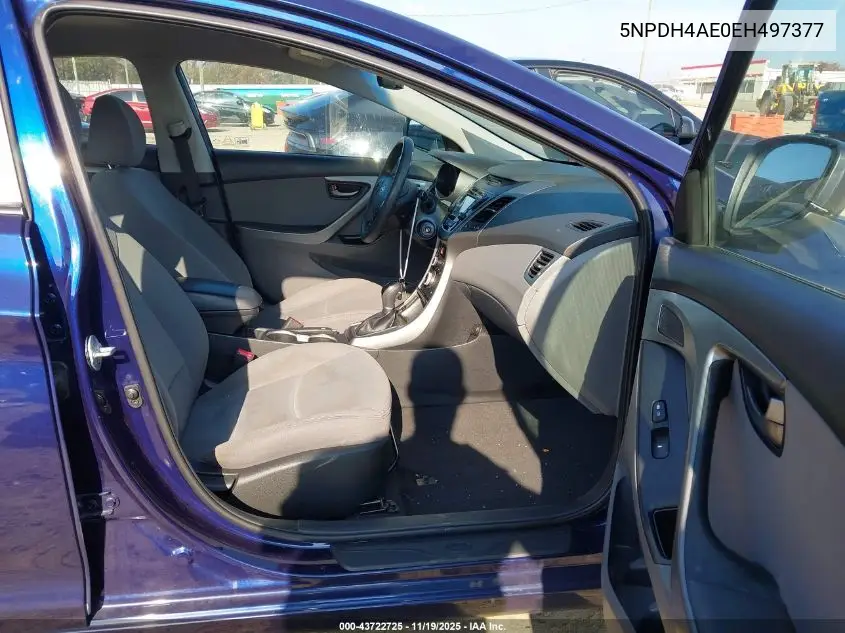 5NPDH4AE0EH497377 2014 Hyundai Elantra Se