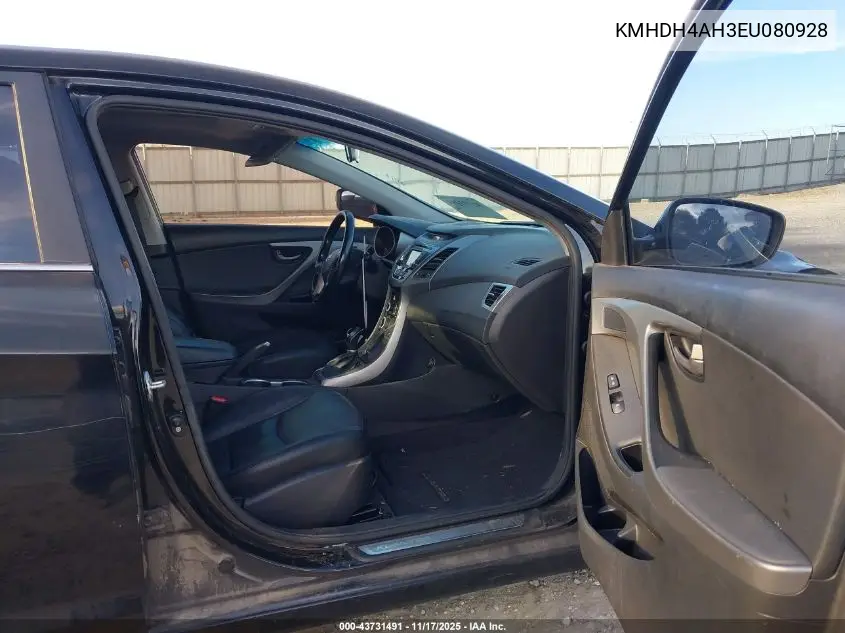 KMHDH4AH3EU080928 2014 Hyundai Elantra Sport