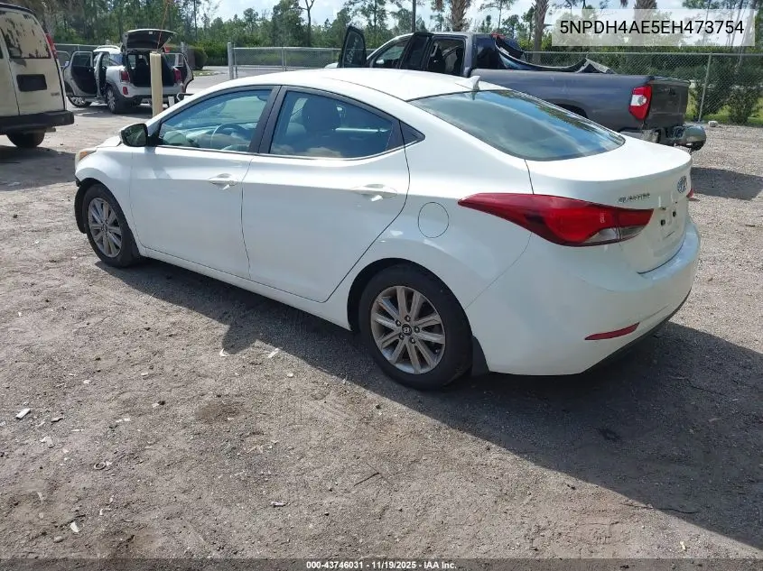 5NPDH4AE5EH473754 2014 Hyundai Elantra Se