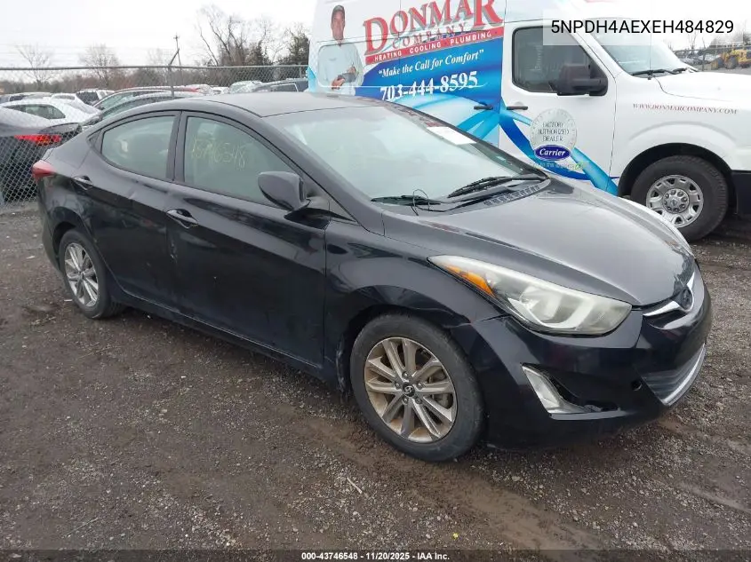 5NPDH4AEXEH484829 2014 Hyundai Elantra Se