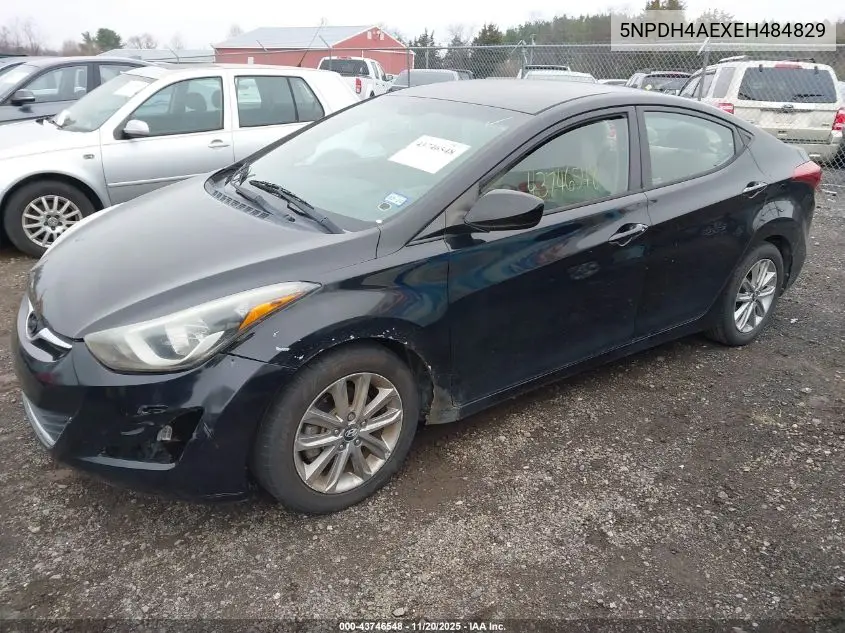 5NPDH4AEXEH484829 2014 Hyundai Elantra Se