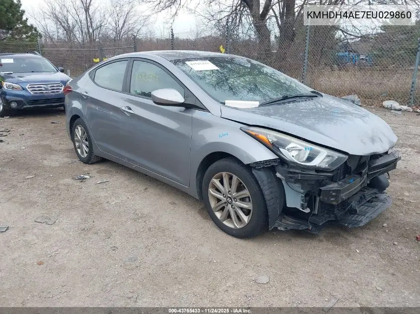 KMHDH4AE7EU029860 2014 Hyundai Elantra Se