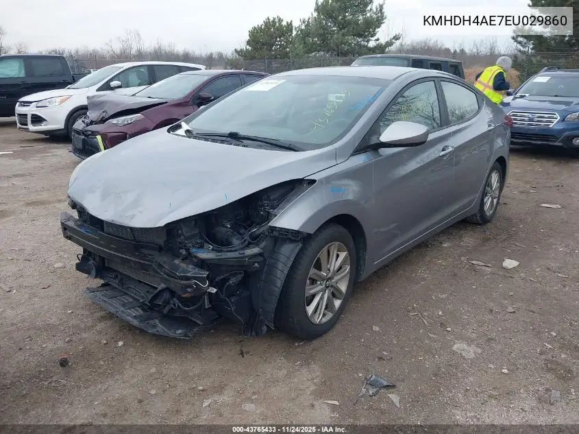 KMHDH4AE7EU029860 2014 Hyundai Elantra Se