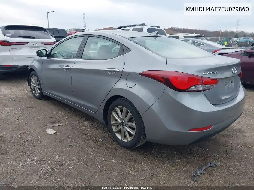 KMHDH4AE7EU029860 2014 Hyundai Elantra Se