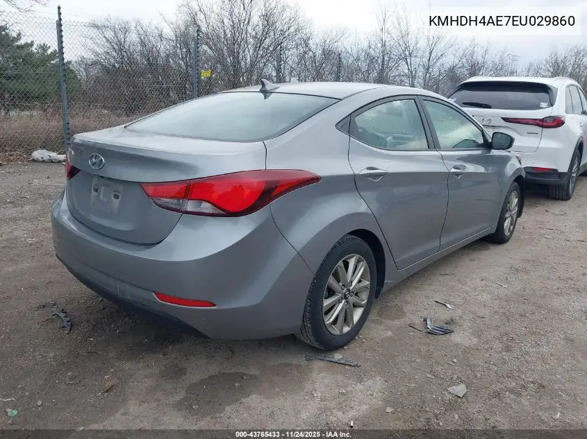 KMHDH4AE7EU029860 2014 Hyundai Elantra Se