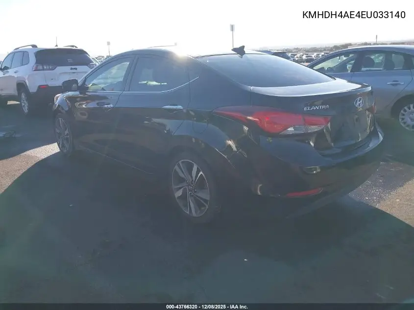 KMHDH4AE4EU033140 2014 Hyundai Elantra Limited