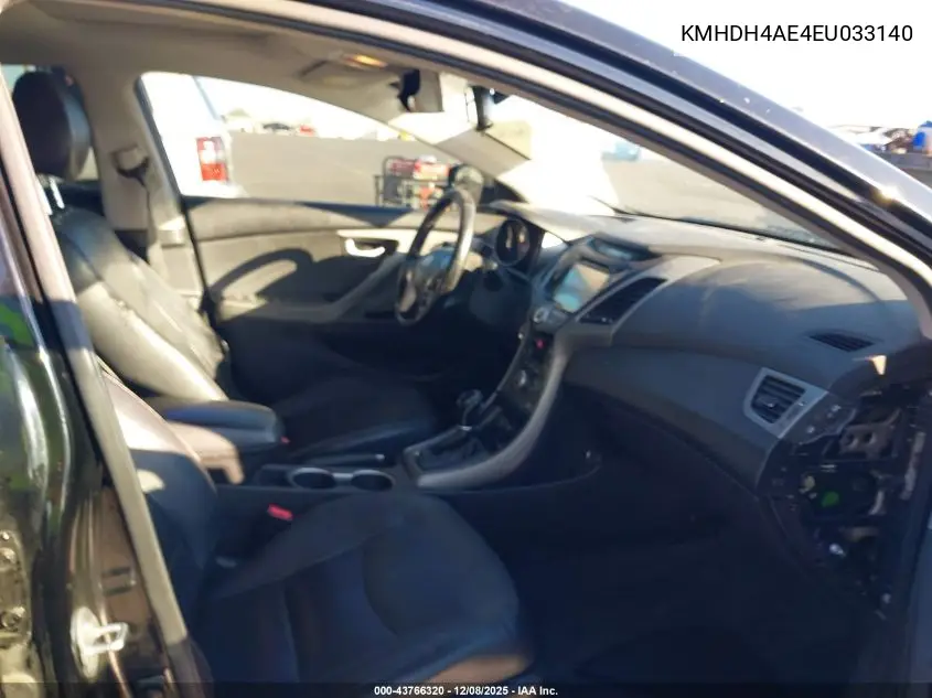 KMHDH4AE4EU033140 2014 Hyundai Elantra Limited