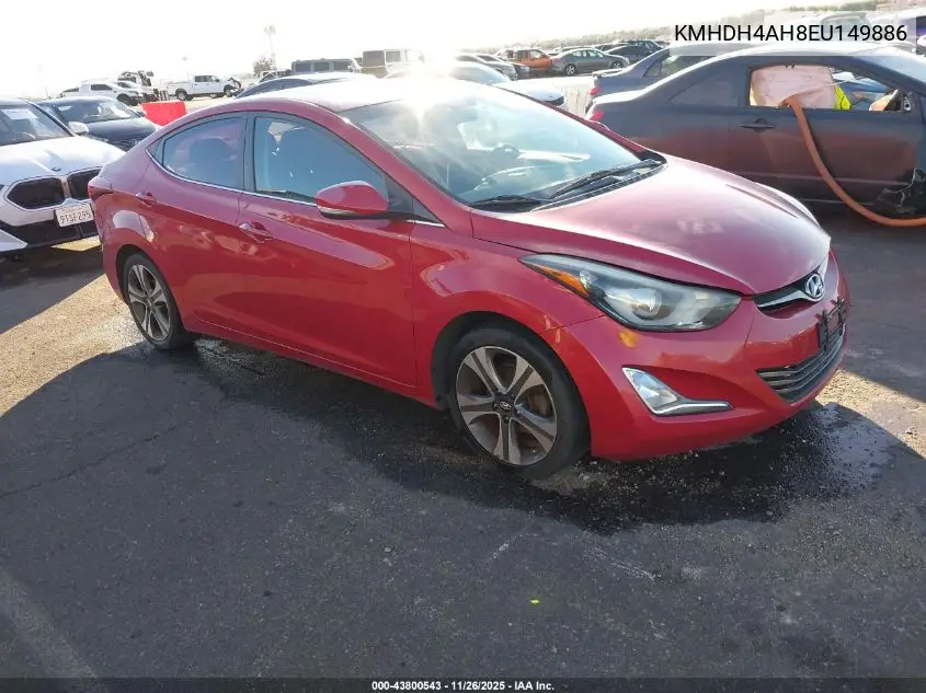 KMHDH4AH8EU149886 2014 Hyundai Elantra Sport