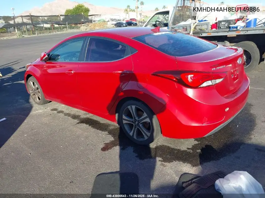KMHDH4AH8EU149886 2014 Hyundai Elantra Sport