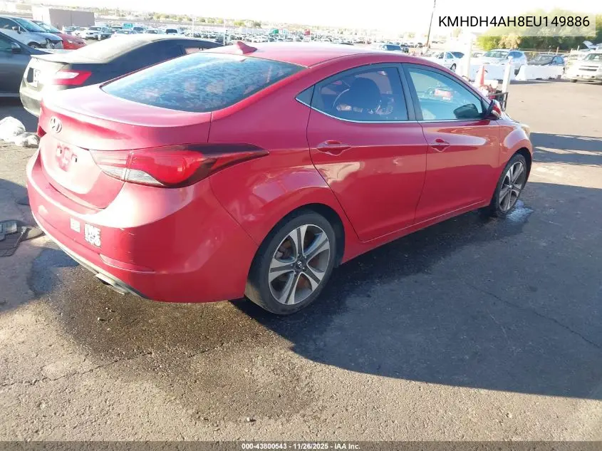 KMHDH4AH8EU149886 2014 Hyundai Elantra Sport
