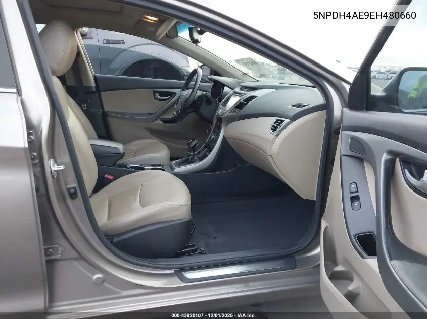 5NPDH4AE9EH480660 2014 Hyundai Elantra Limited