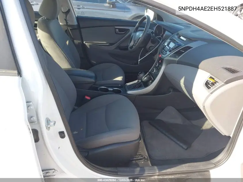 5NPDH4AE2EH521887 2014 Hyundai Elantra Se