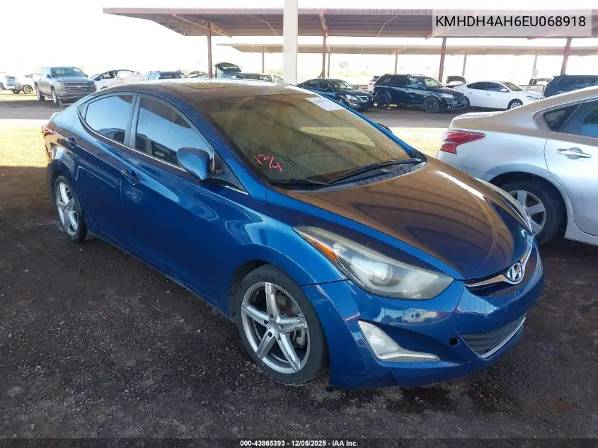 KMHDH4AH6EU068918 2014 Hyundai Elantra Sport