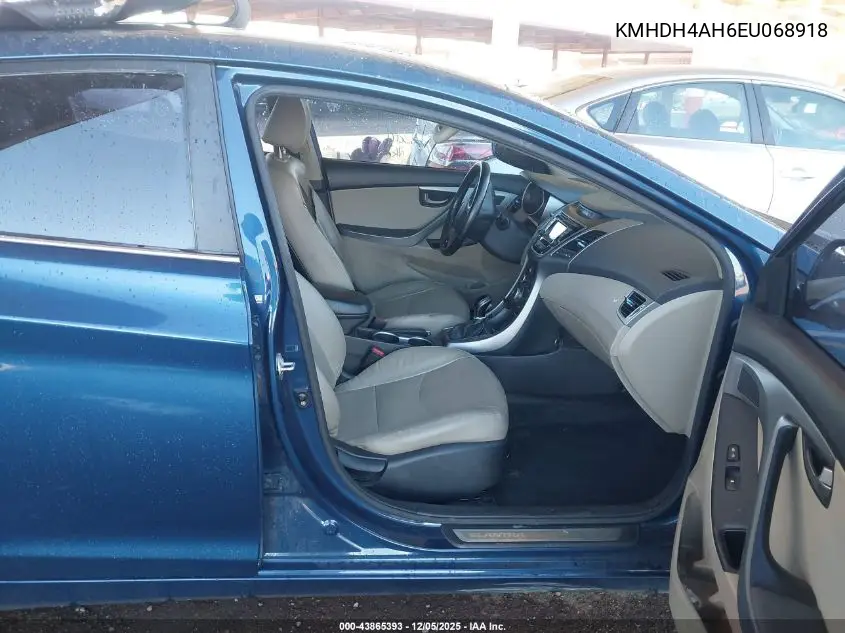 KMHDH4AH6EU068918 2014 Hyundai Elantra Sport