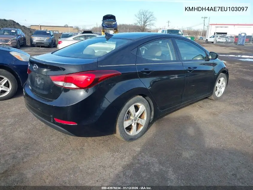 KMHDH4AE7EU103097 2014 Hyundai Elantra Se