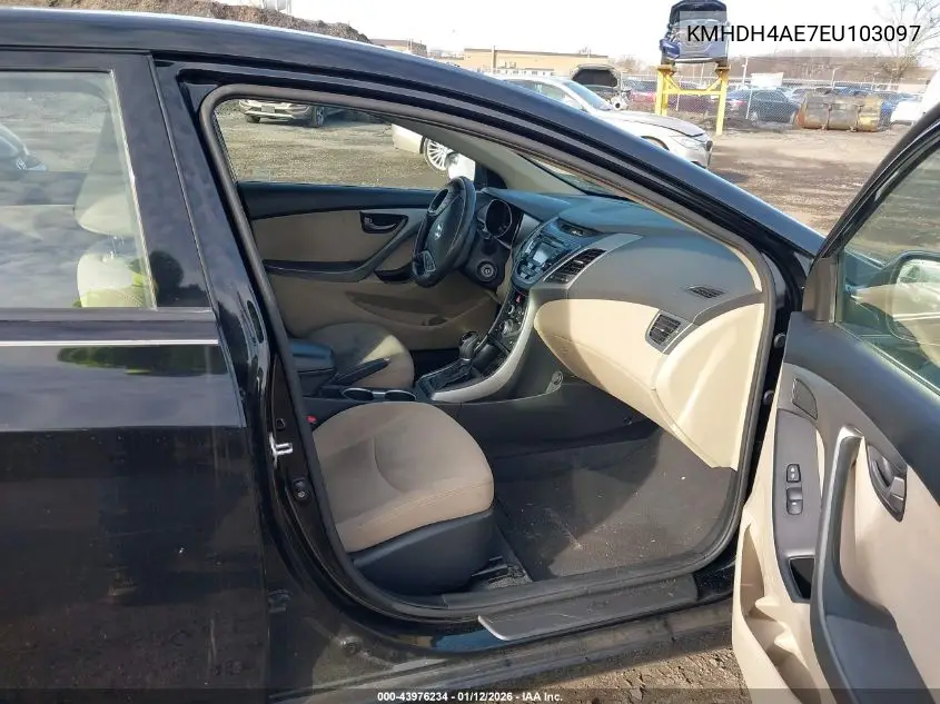 KMHDH4AE7EU103097 2014 Hyundai Elantra Se