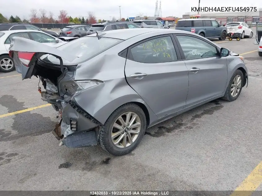 KMHDH4AEXFU454975 2015 Hyundai Elantra Sport Appearance