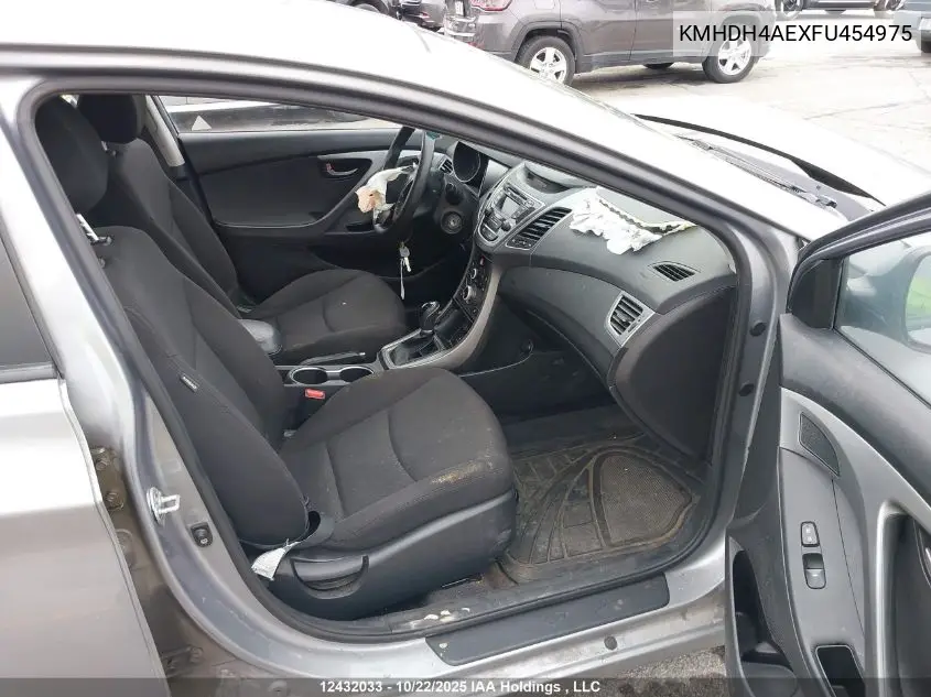 KMHDH4AEXFU454975 2015 Hyundai Elantra Sport Appearance