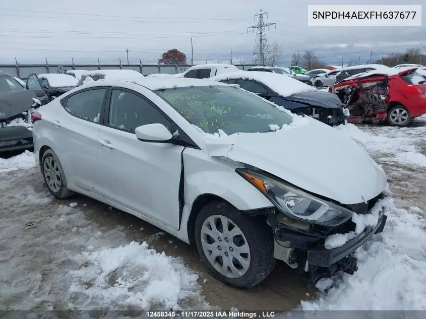 5NPDH4AEXFH637677 2015 Hyundai Elantra Gl
