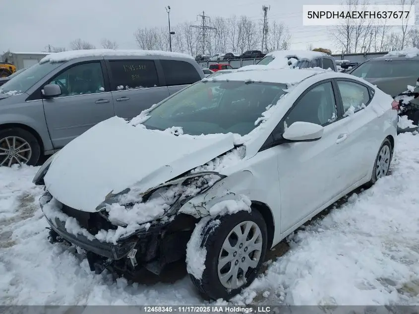 5NPDH4AEXFH637677 2015 Hyundai Elantra Gl