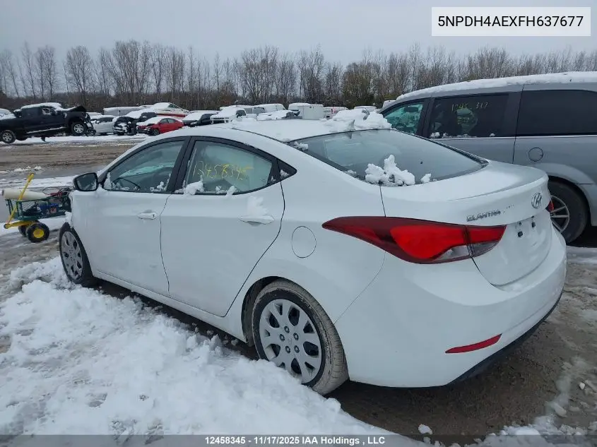 5NPDH4AEXFH637677 2015 Hyundai Elantra Gl