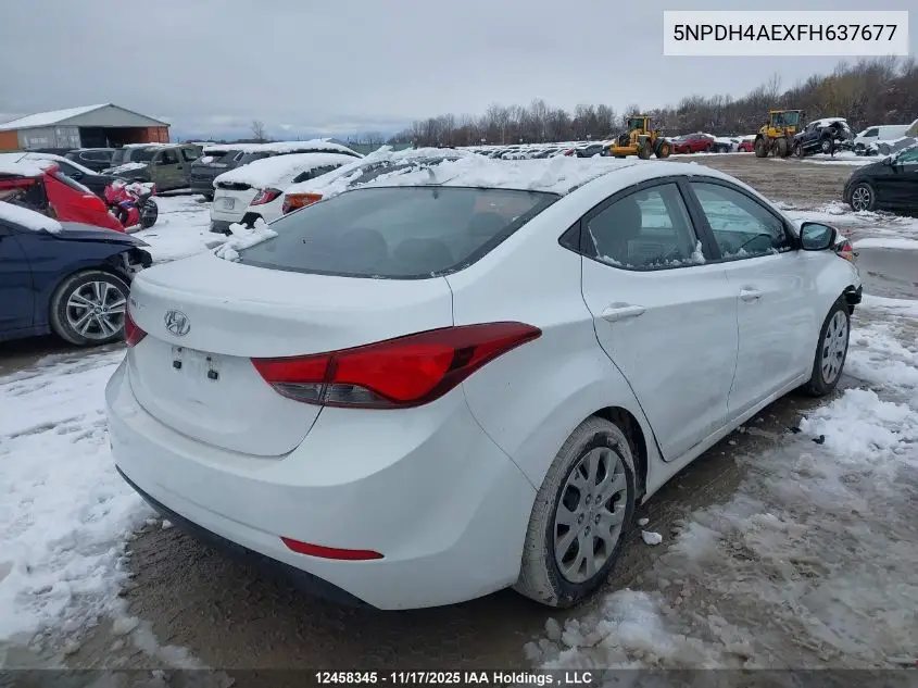 5NPDH4AEXFH637677 2015 Hyundai Elantra Gl