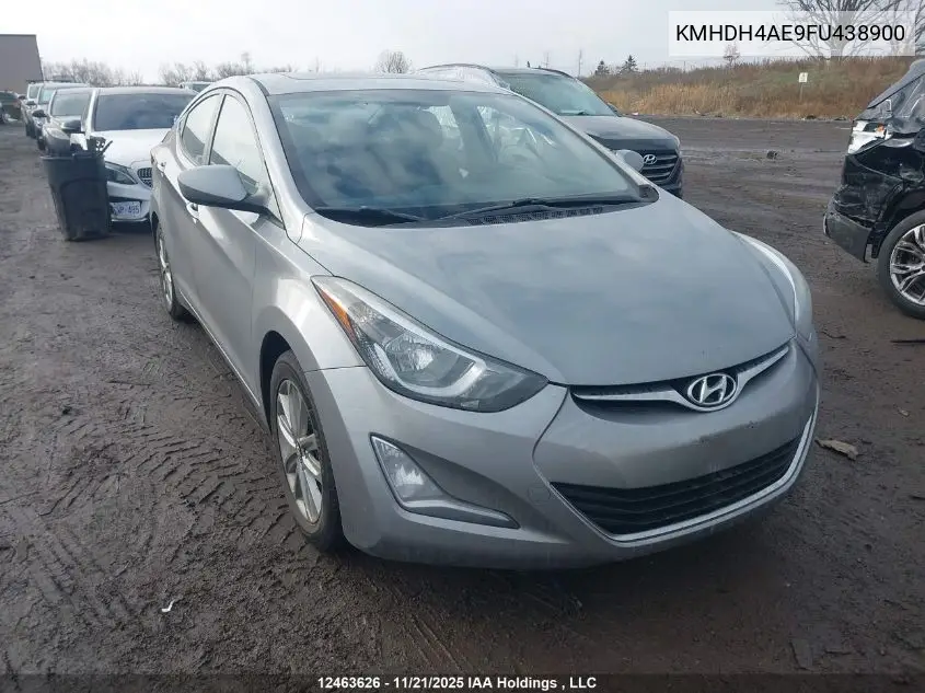 KMHDH4AE9FU438900 2015 Hyundai Elantra Sport Appearance
