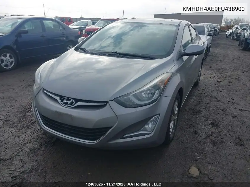 KMHDH4AE9FU438900 2015 Hyundai Elantra Sport Appearance