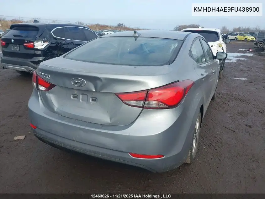 KMHDH4AE9FU438900 2015 Hyundai Elantra Sport Appearance